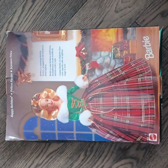 1995 Barbie Special Edition Holiday Hostess Plaid Taffeta Doll Mattel #15816 - Picture 5 of 11